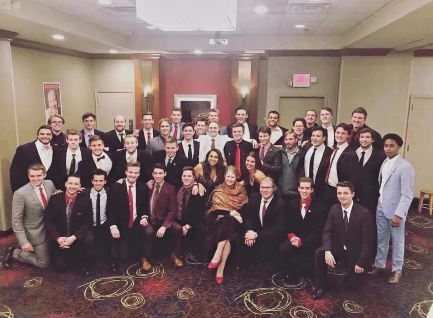 Chapter formal group photo, historic dinner